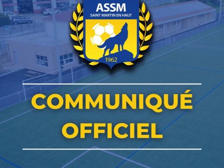 ASSM Foot Saint Martin en Haut | Communiqué officiel