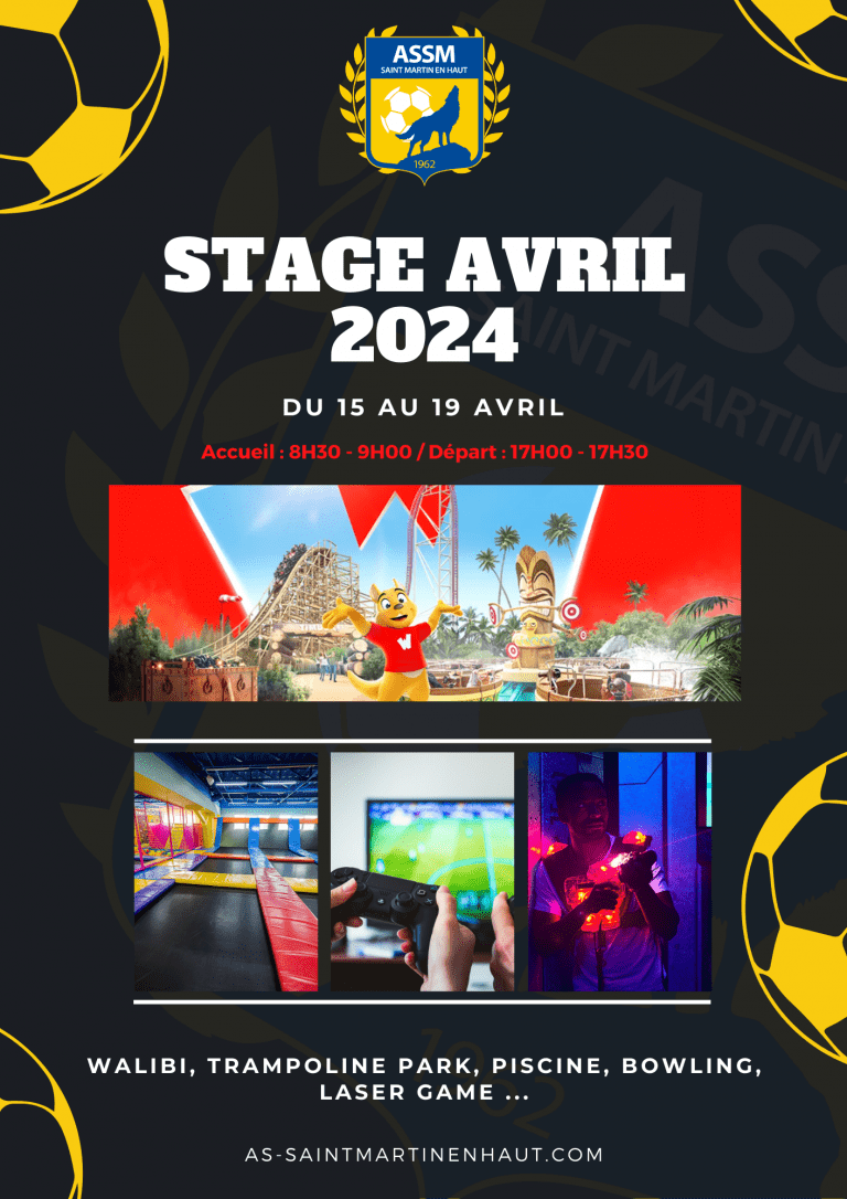 AFFICHE STAGE AVRIL 2024